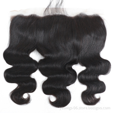 Yeswigs Pre Plucked Body Wave Lace Frontal 13x4 With Baby Hair 4x4 2x6 5x5 13x6 6x6 7x7 360 Human Virgin Hair Closure Frontal